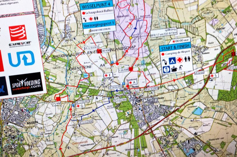 50 km dagboek 4 dagen - parcours uit mijn hoofd leren