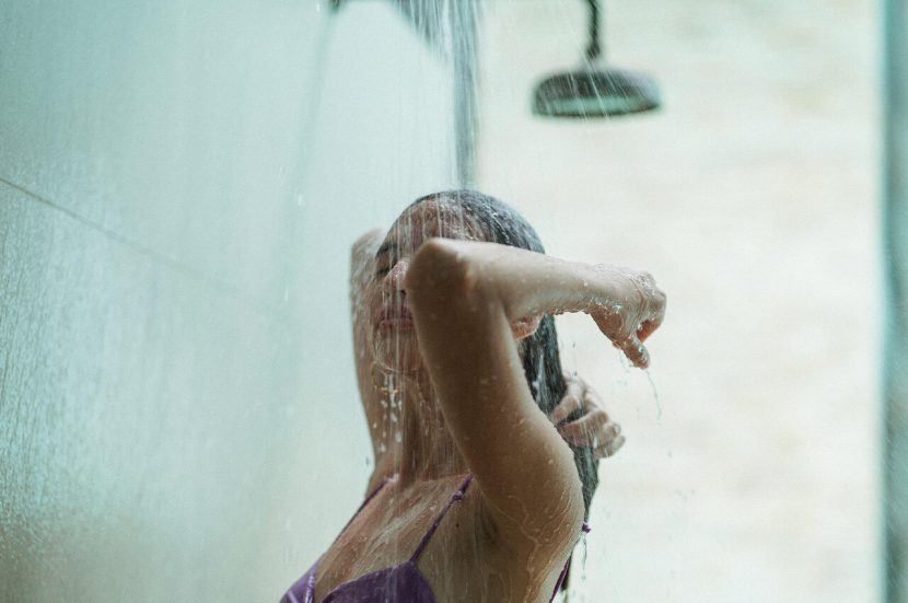 Een koude douche na het hardlopen
