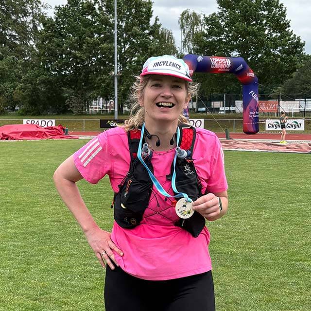 Resultaat van Gabriëlla haar eerste marathon