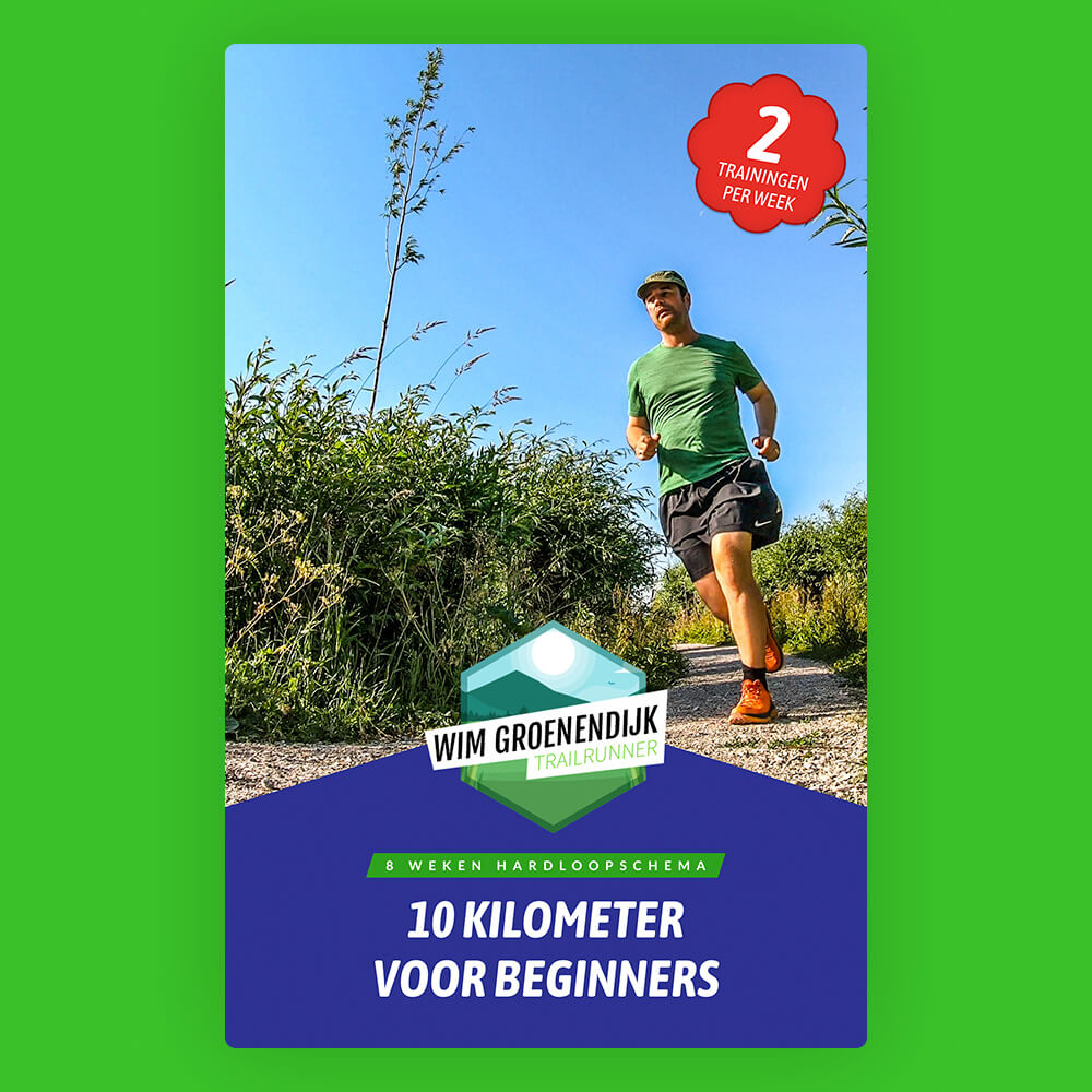 Cover van het eBook hardloopschema 10 kilometer voor beginners met 2 trainingen per week