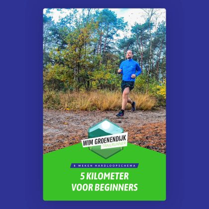 Cover van het eBook hardloopschema 5 kilometer voor beginners