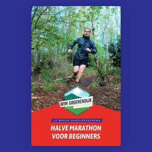 Cover van het eBook hardloopschema halve marathon voor beginners