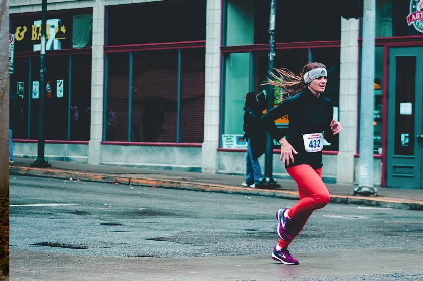 Oefenwedstrijd voor de hardloopwedstrijd hardlopen