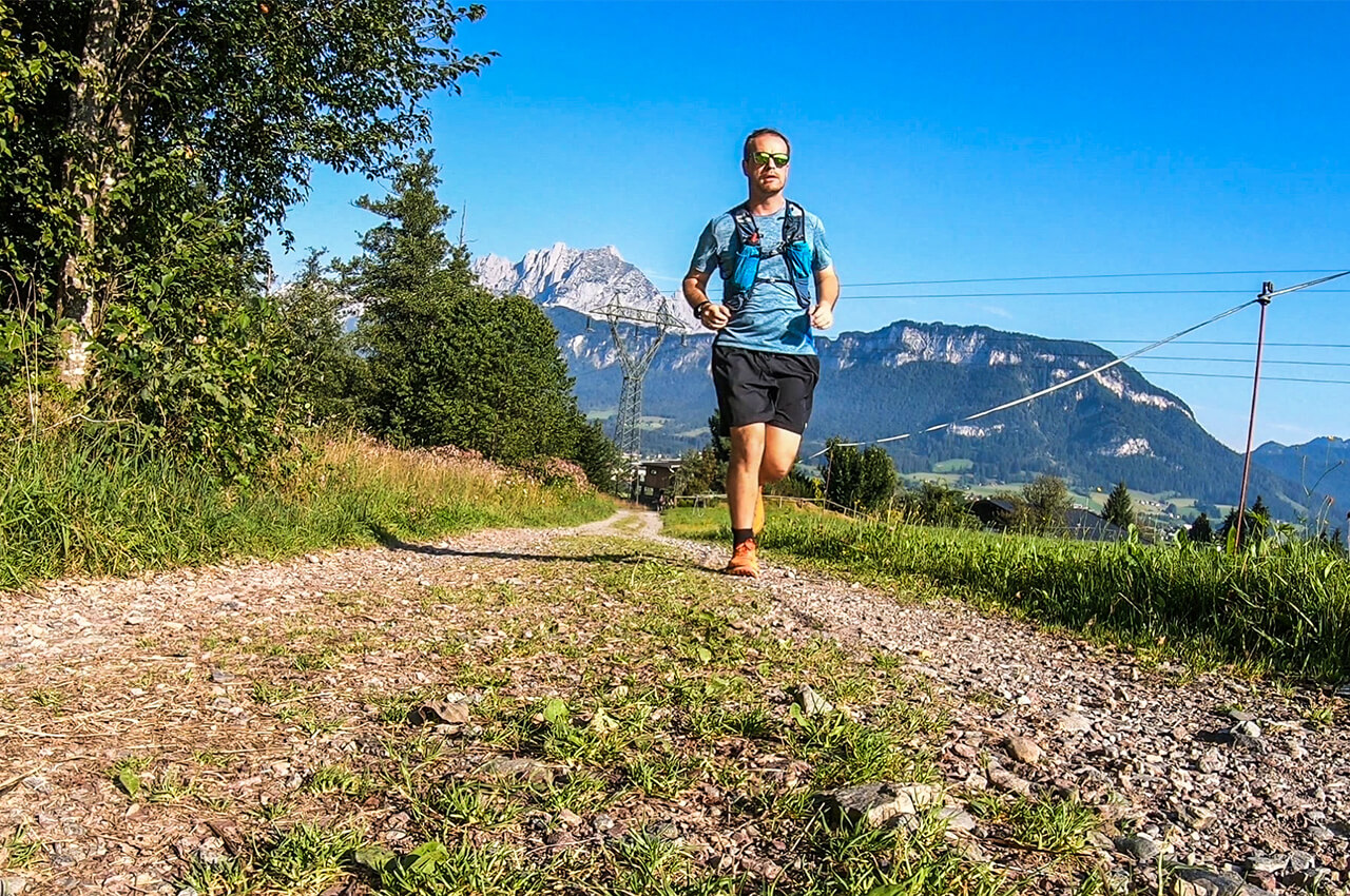 hardlopen in de bergen van Oostenrijk