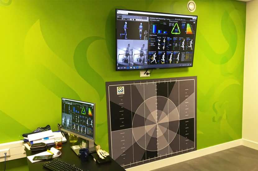 Xcelsior Motionlab met data op allerlei schermen